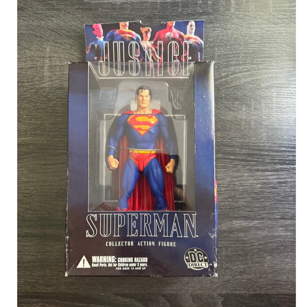 New In Box Superman Justice Action Figure Figurine DC‎ Direct Series 1 Alex Ross